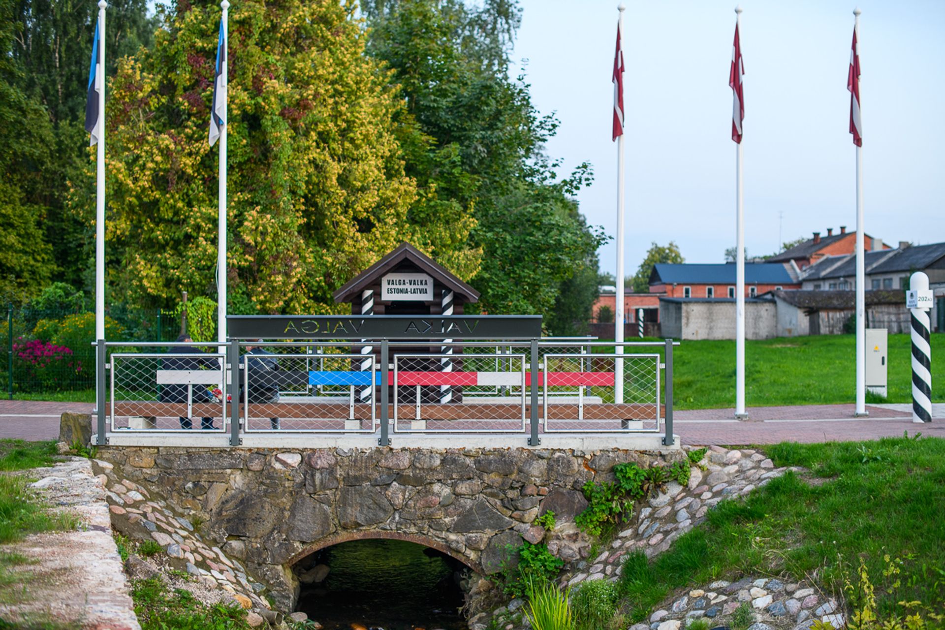 Border crossing between Valga, Estonia, and Valka, Latvia
