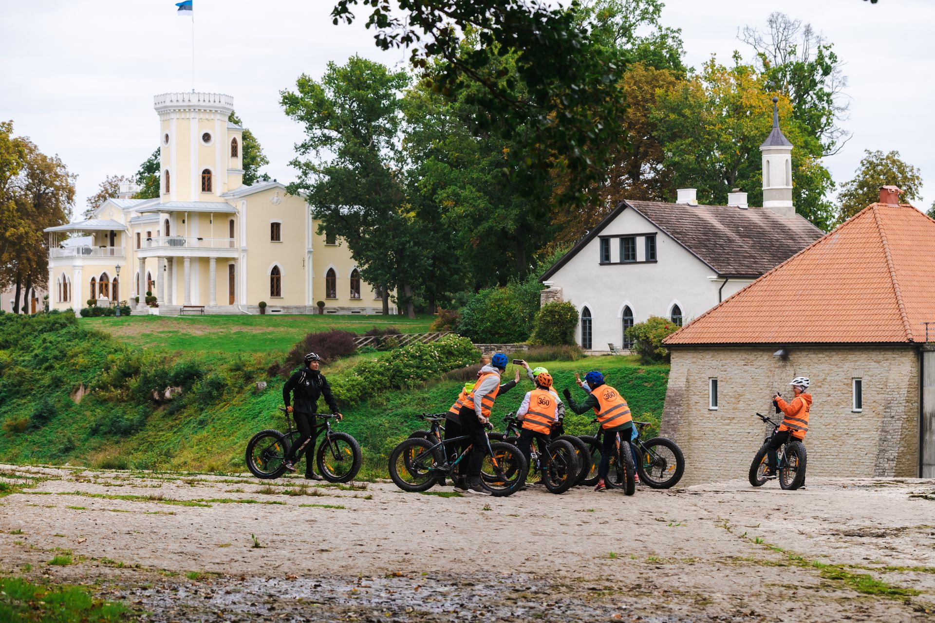 Fatbike tour near Keila Waterfall in Estonia