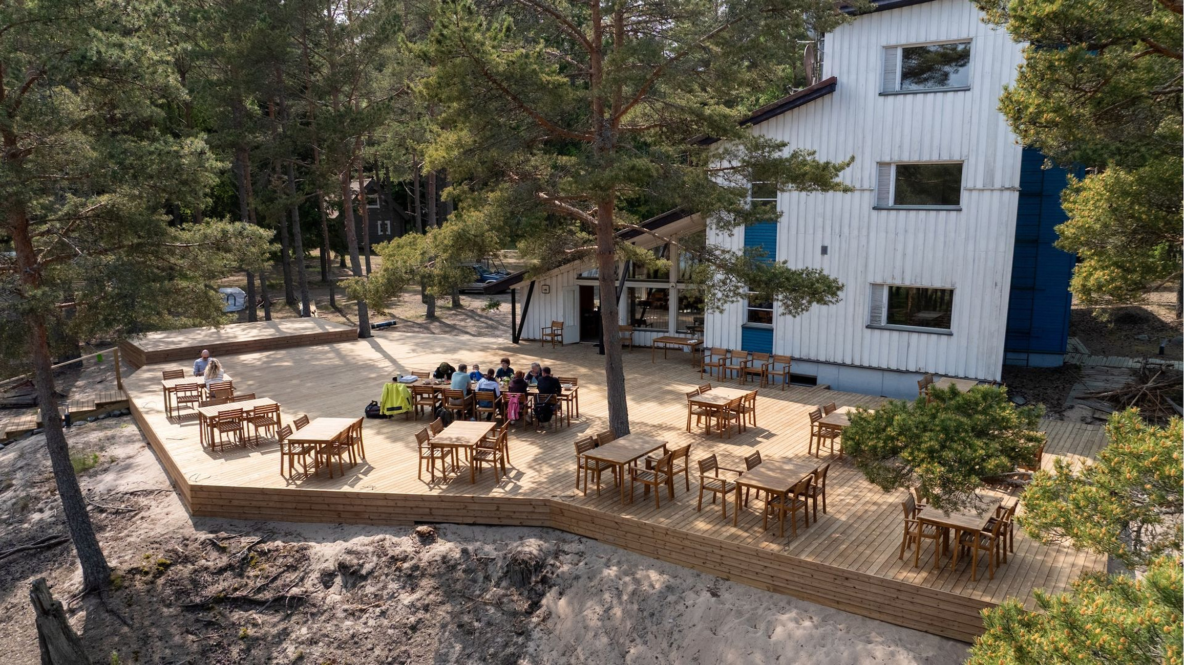 Das Besucherzentrum auf der Insel Naissar