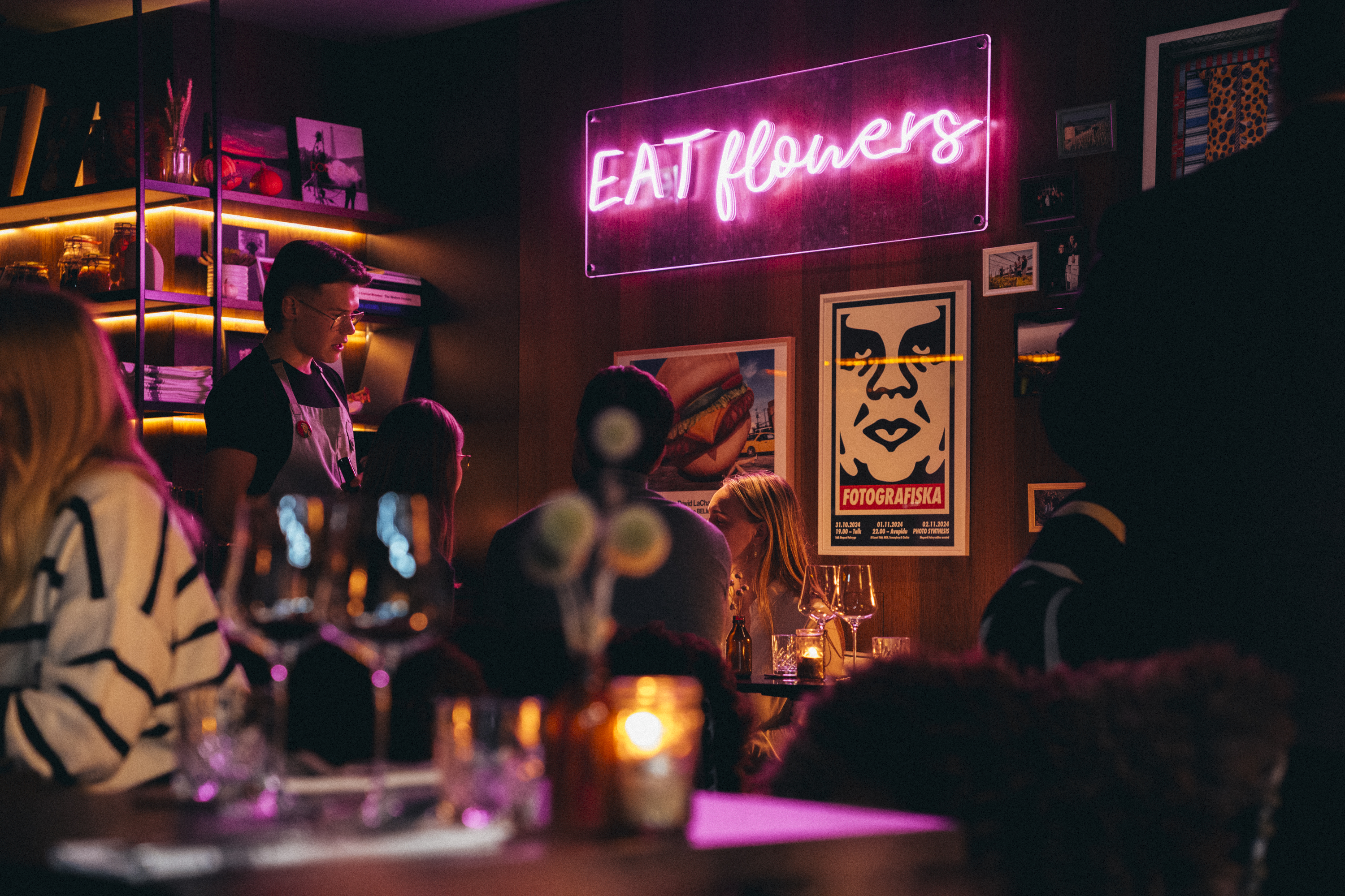 Interior of Fotografiska restaurant in Tallinn, Estonia