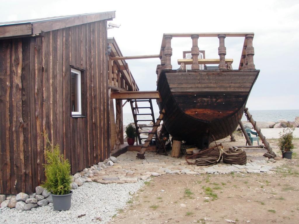 Captain's house and ship sauna