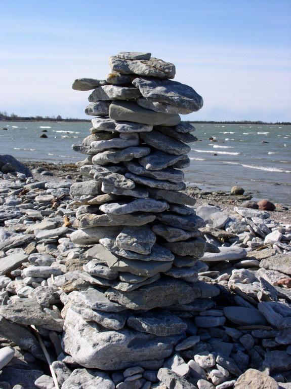 Ohessaare cliff and rock stacks