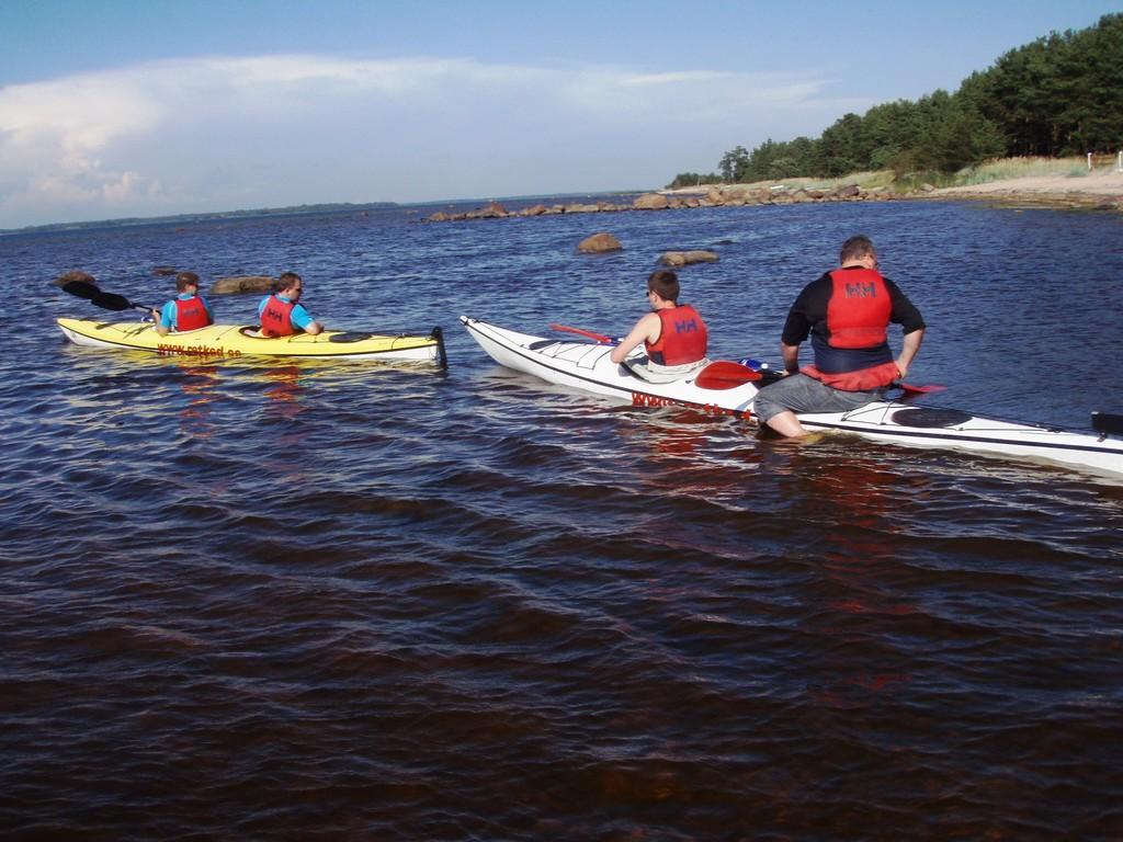 Kayaking near Prangli island and the islands of Kolga Bay