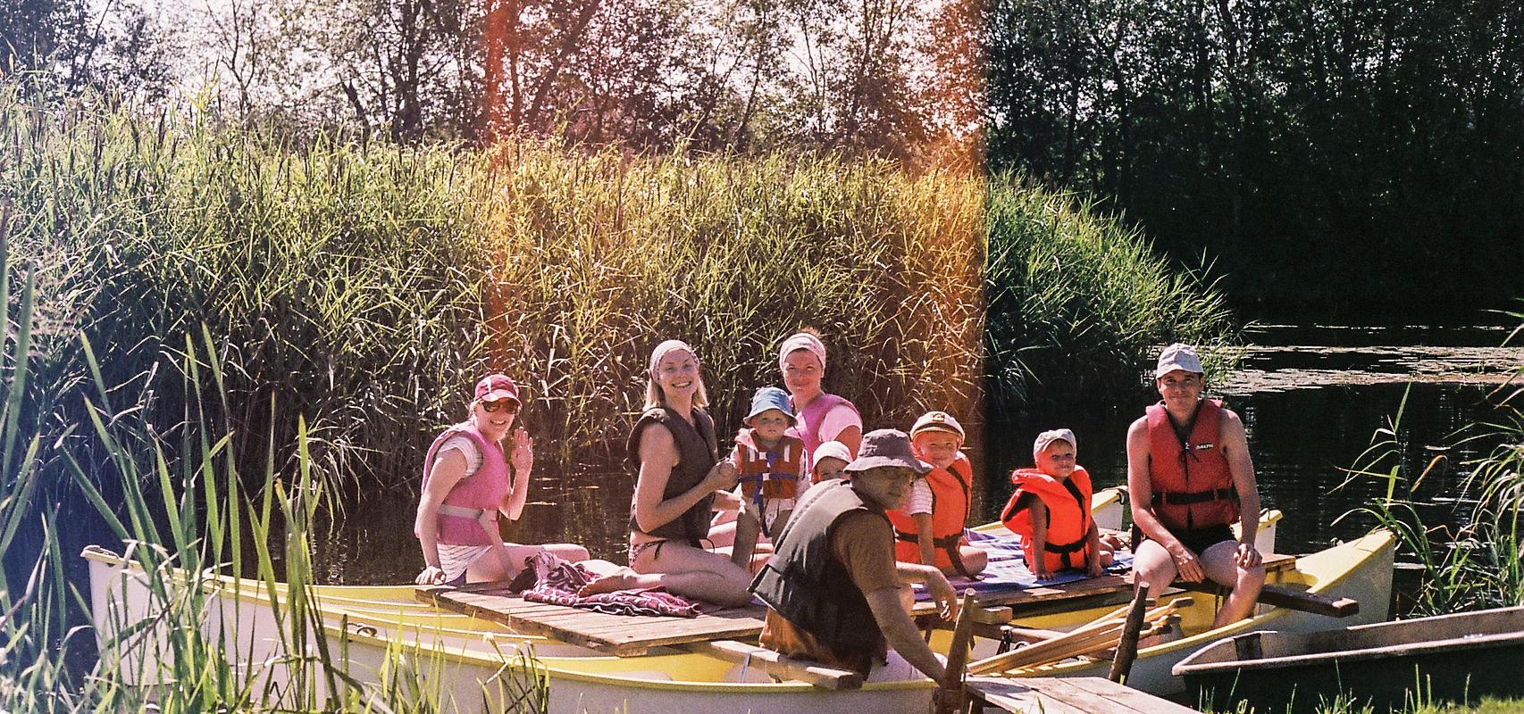 Samliku Matkamaja's canoe raft trips on the Pärnu River