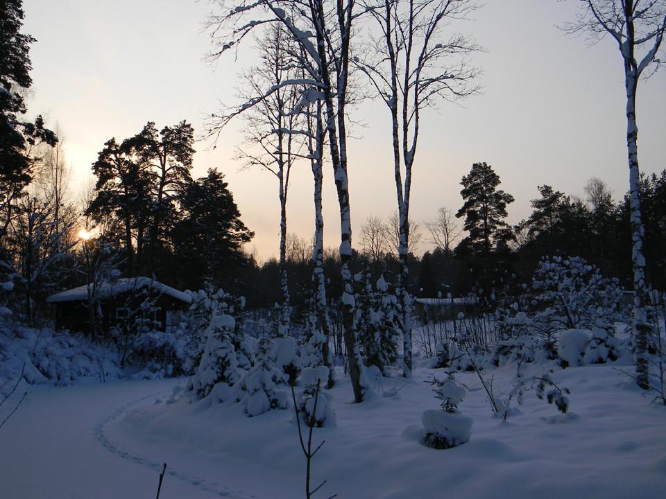 Skiing tracks and a sledge slope at Padise