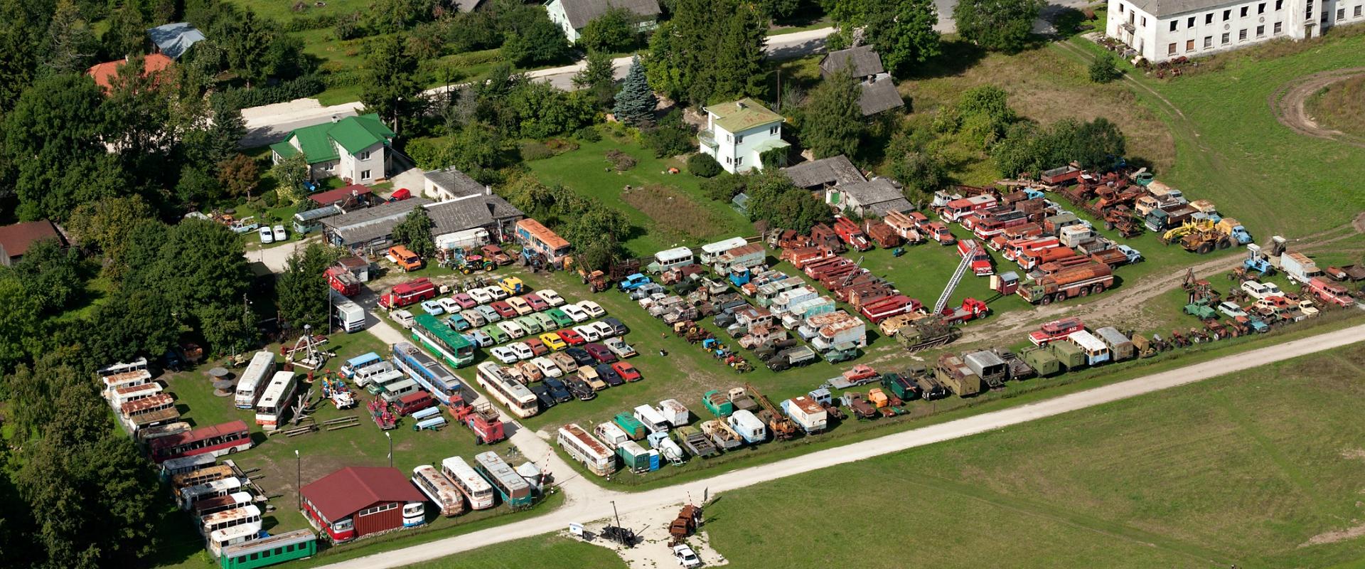 Shelter of Old Vehicles in Järva-Jaani