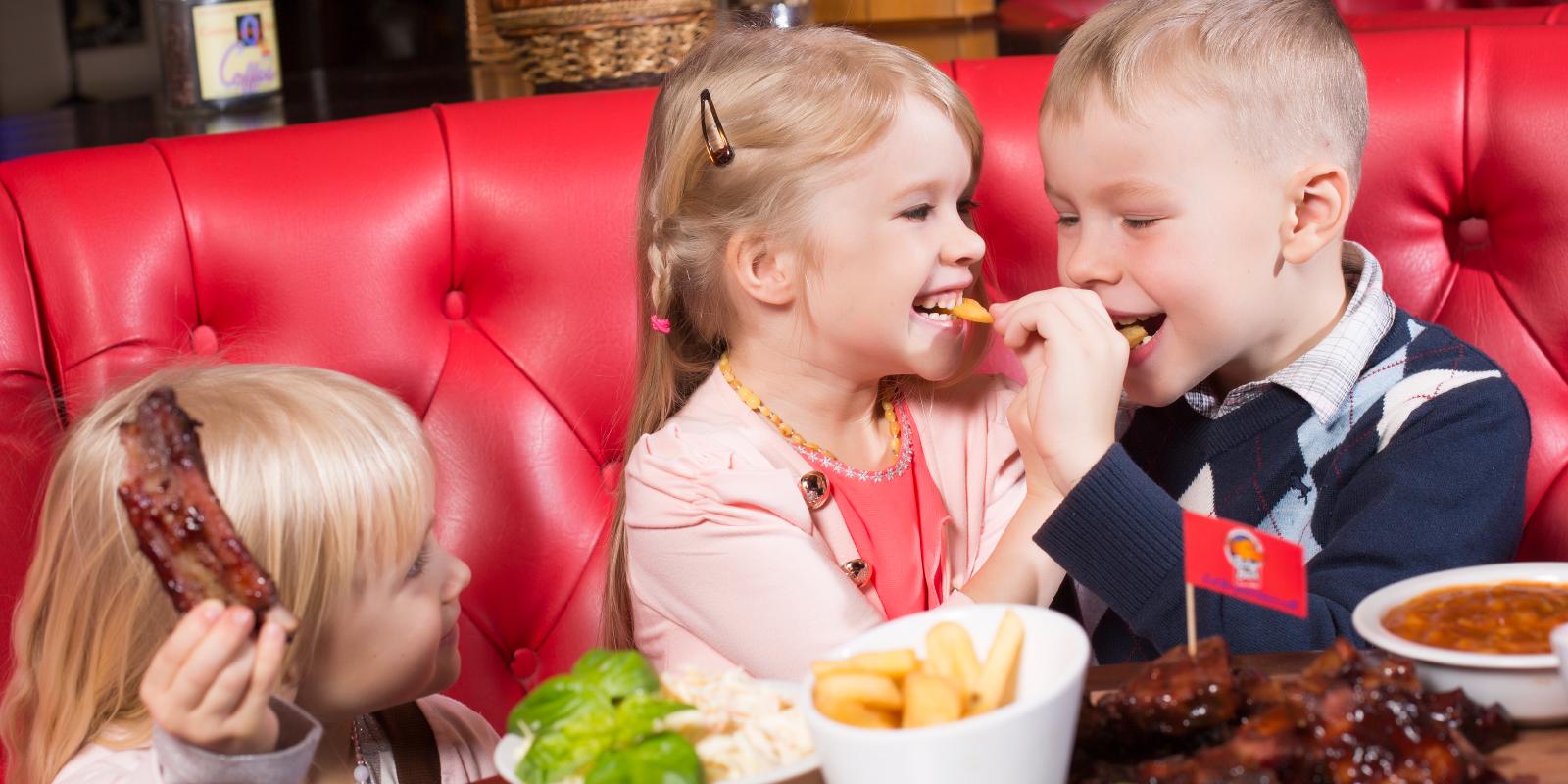 BabyBack Ribs & BBQ French fries are a kid favorite