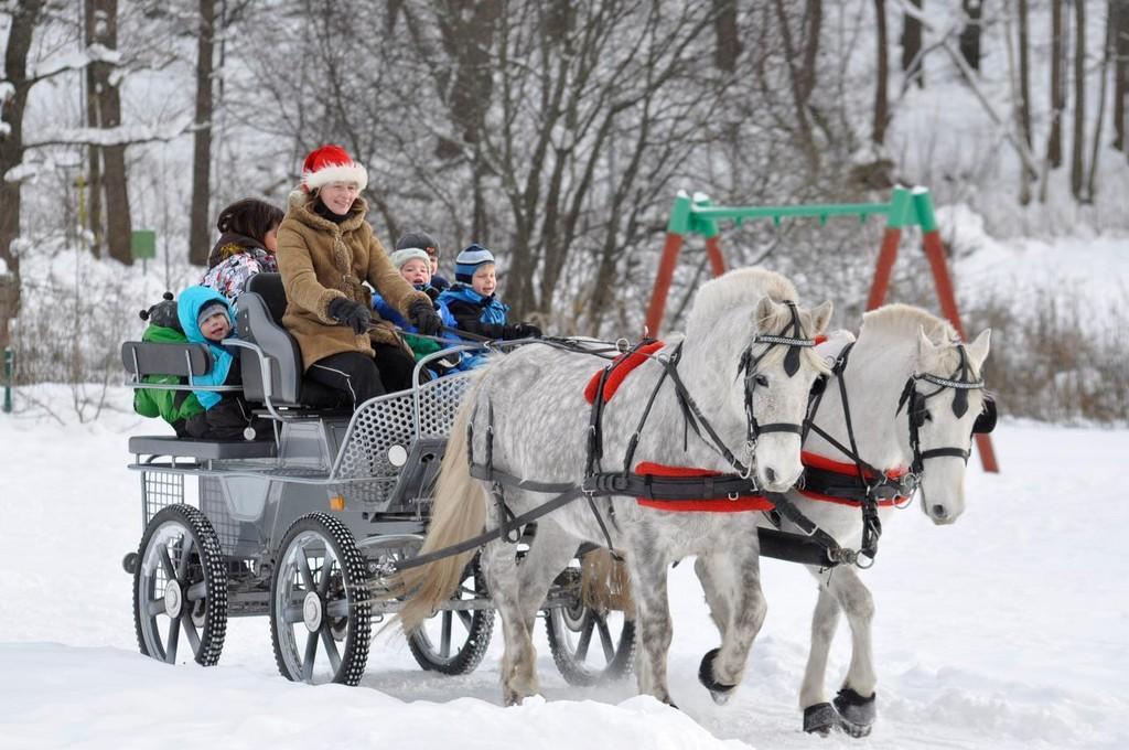 Jõulusõit hoburakendiga Viimsi lasteaias