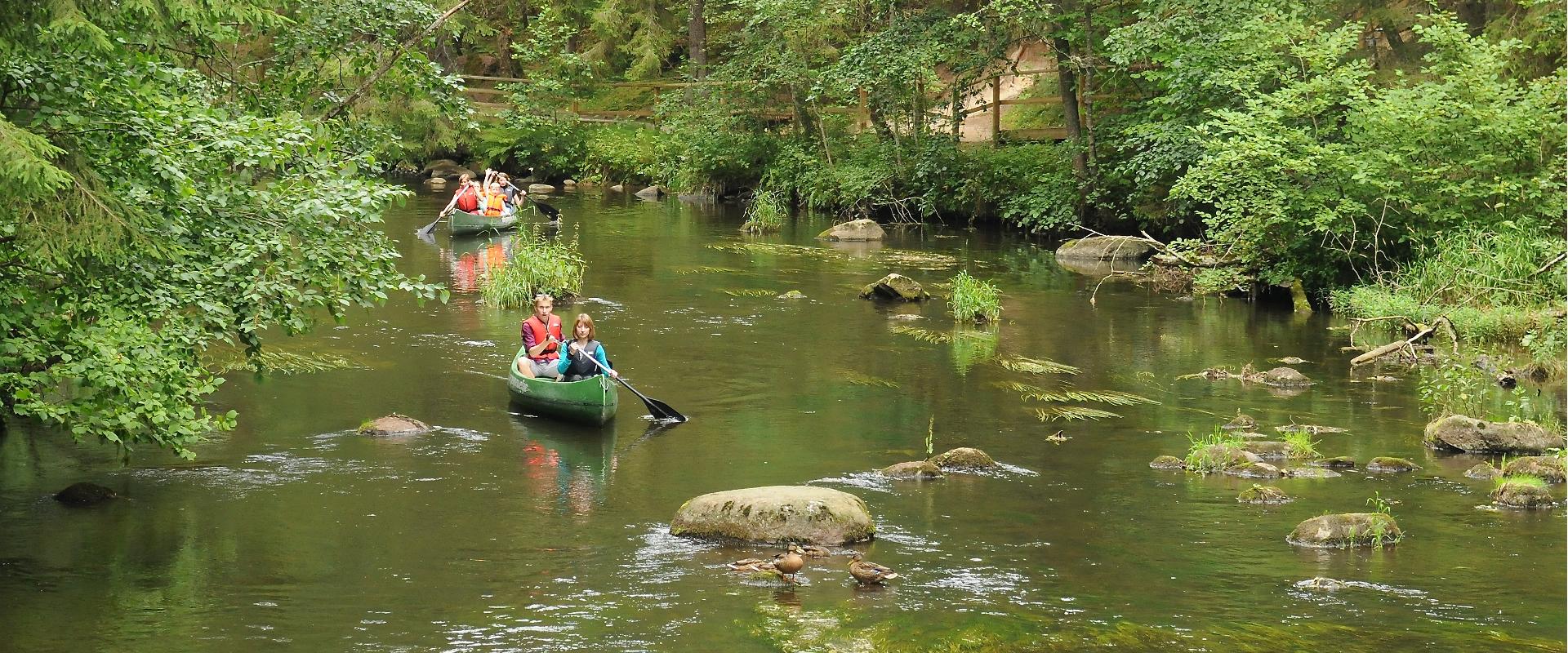 Suveõhtu kanuumatk Ahja jõel