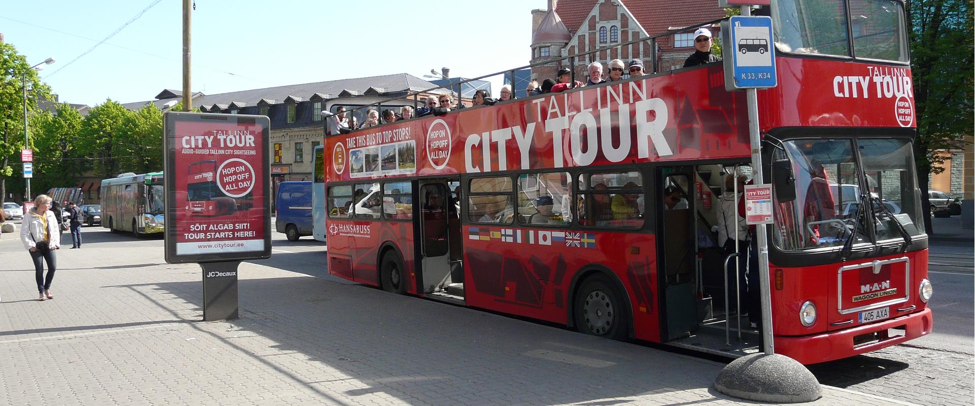 Tallinn City Tour Hop On Hop Off. Red Line – city centre