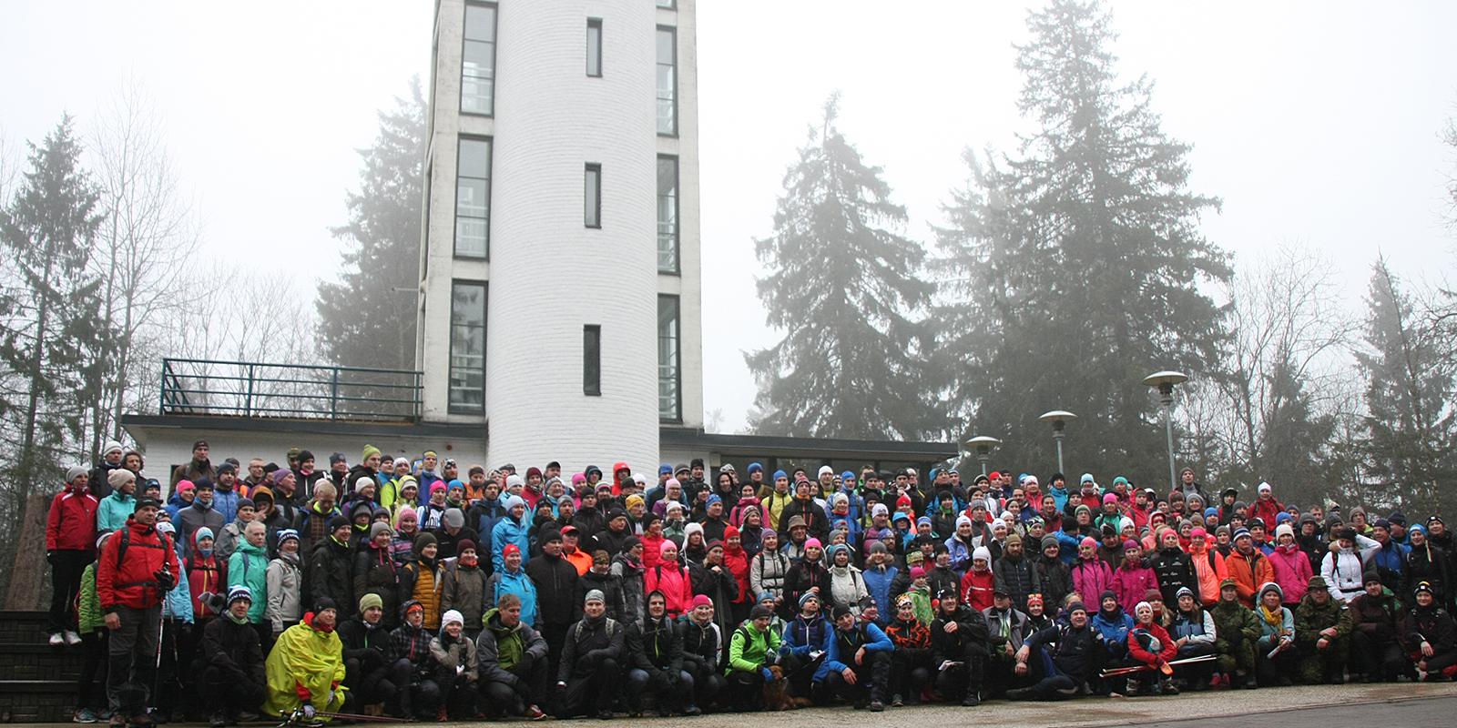 On every year’s Christmas Day, 25th December a group of enthusiasts conquer 20 highest* peaks of South-Estonian hills. The 7 to 10 hour walk on a 25km