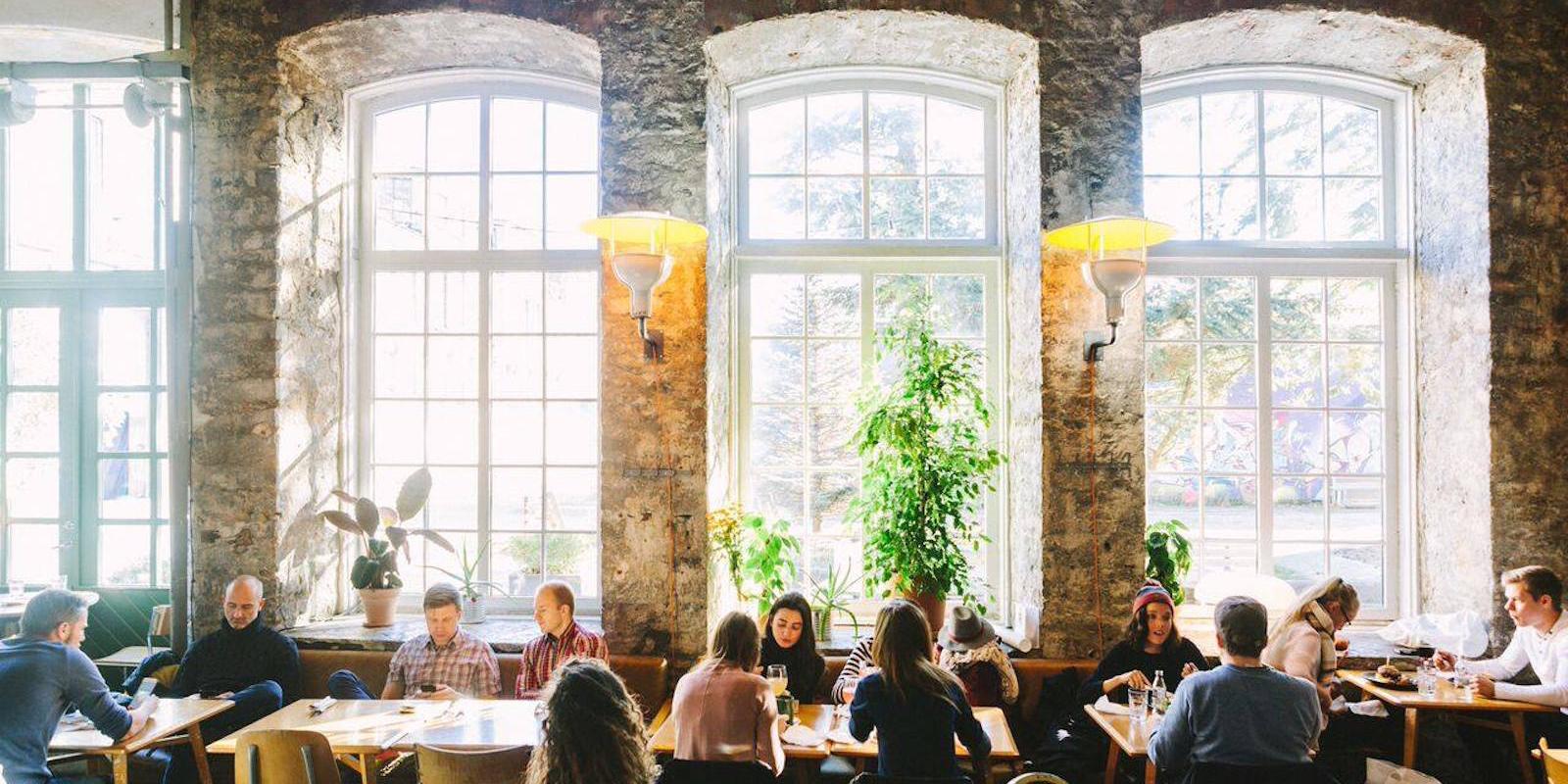 The popular restaurant F-hoone established in the imposing century-old industrial building is one of the phenomena of the Tallinn food scene. This fam