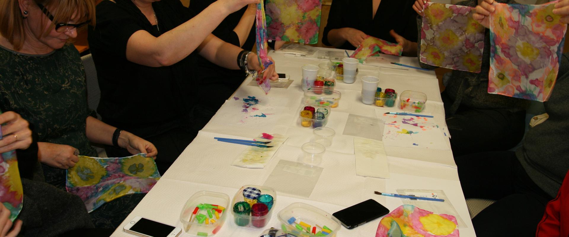 Silk painting workshop