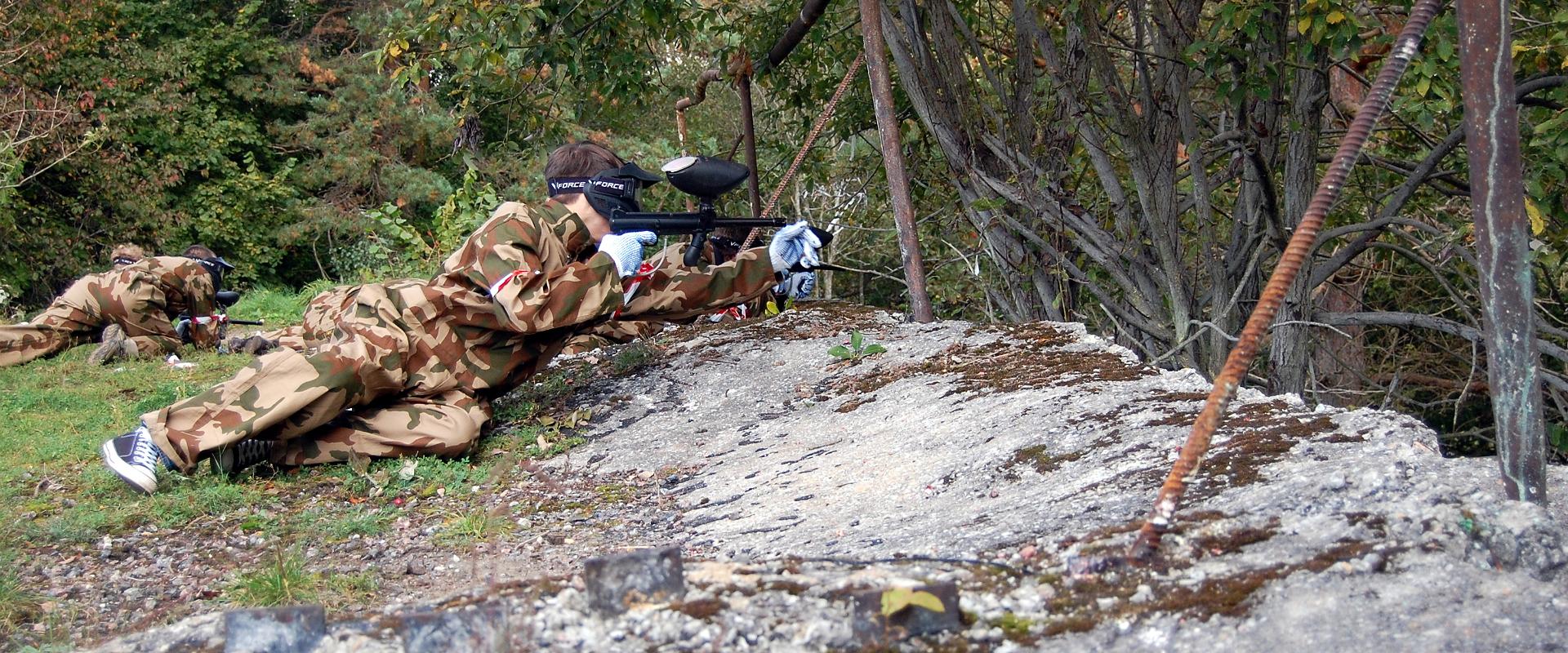 Paintball in einer alten sowjetischen Militäreinrichtung in Tallinn