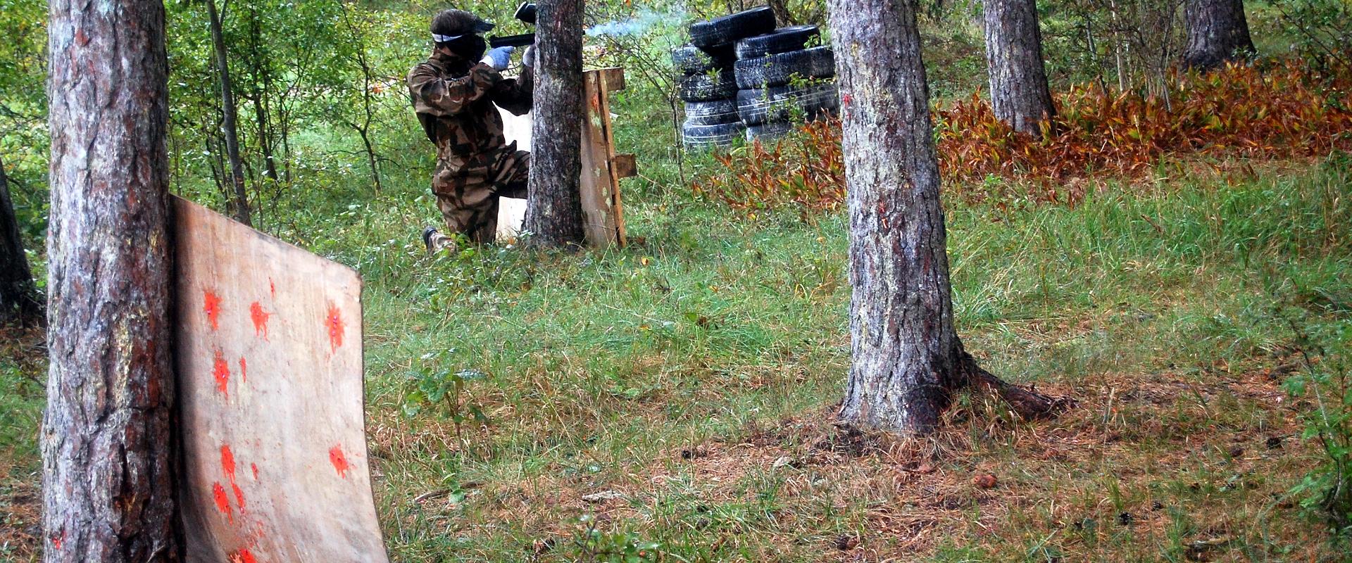 Paintball in einer alten sowjetischen Militäreinrichtung in Tallinn