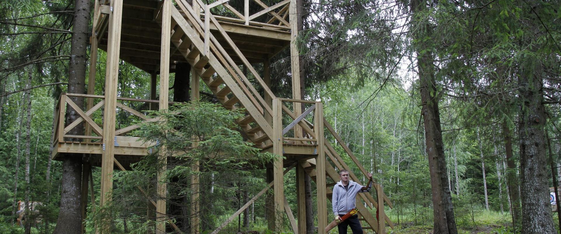 Vibulaskmine tornist Järve Talu aktiivpuhkekeskuses