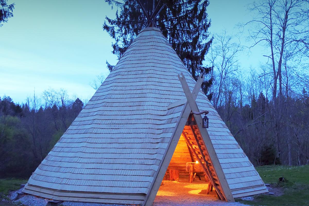 Lahemaa Hiking Centre teepee sauna