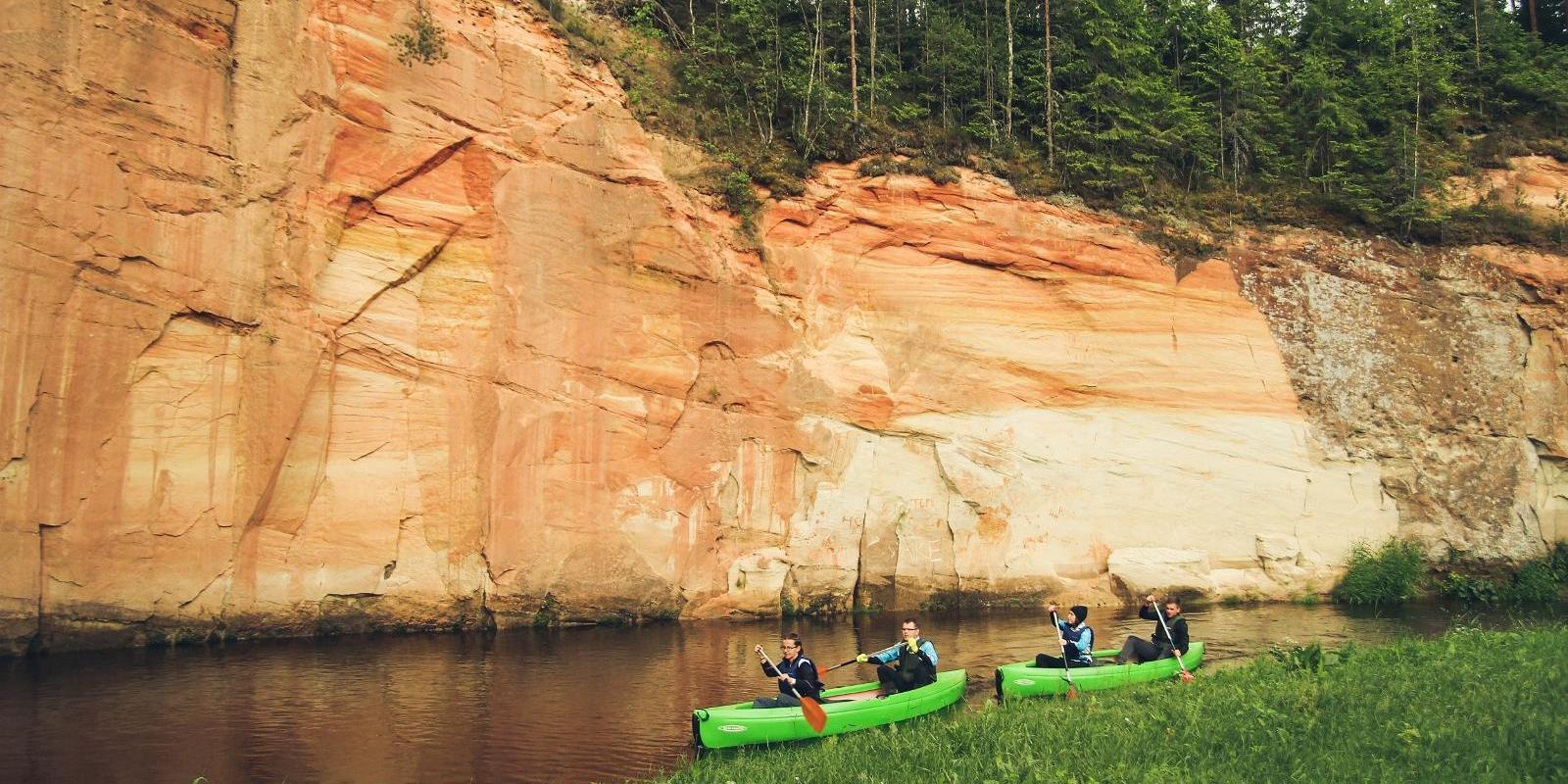 Sleeping in tree tents and a canoeing on River Ahja