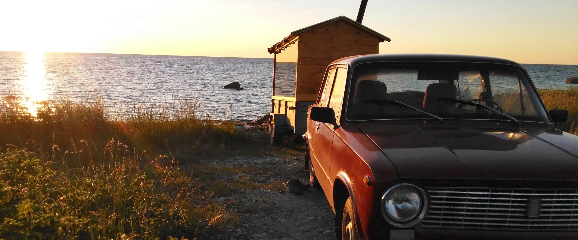 Anhängersauna auf der Insel Hiiumaa (dt. Dagö)