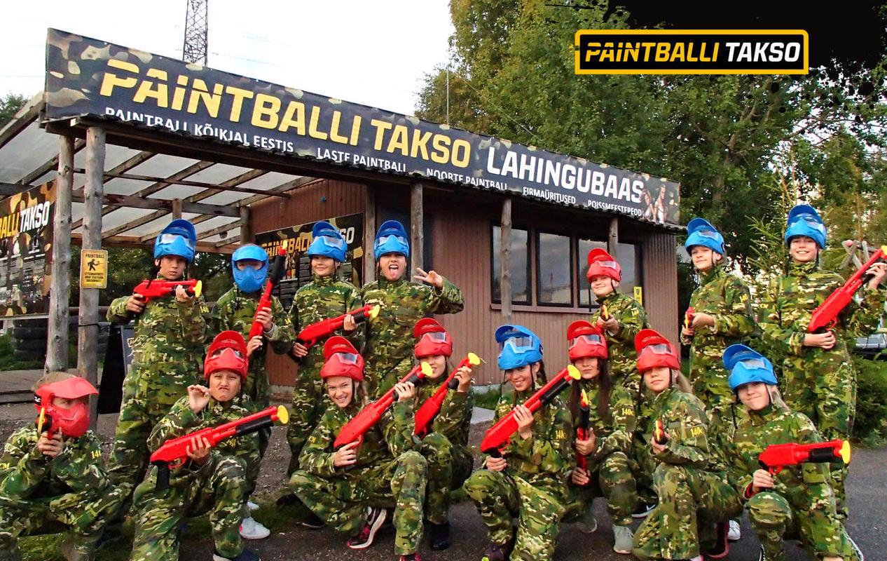 Paintball battle base in Tallinn