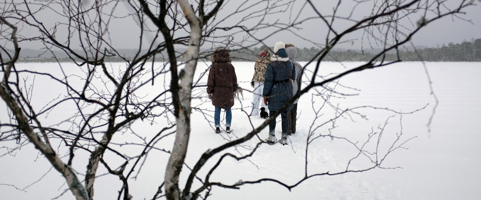 Kanuu.ee ziemas safari un slēpošanas pārgājiens Kakerdaja purvā