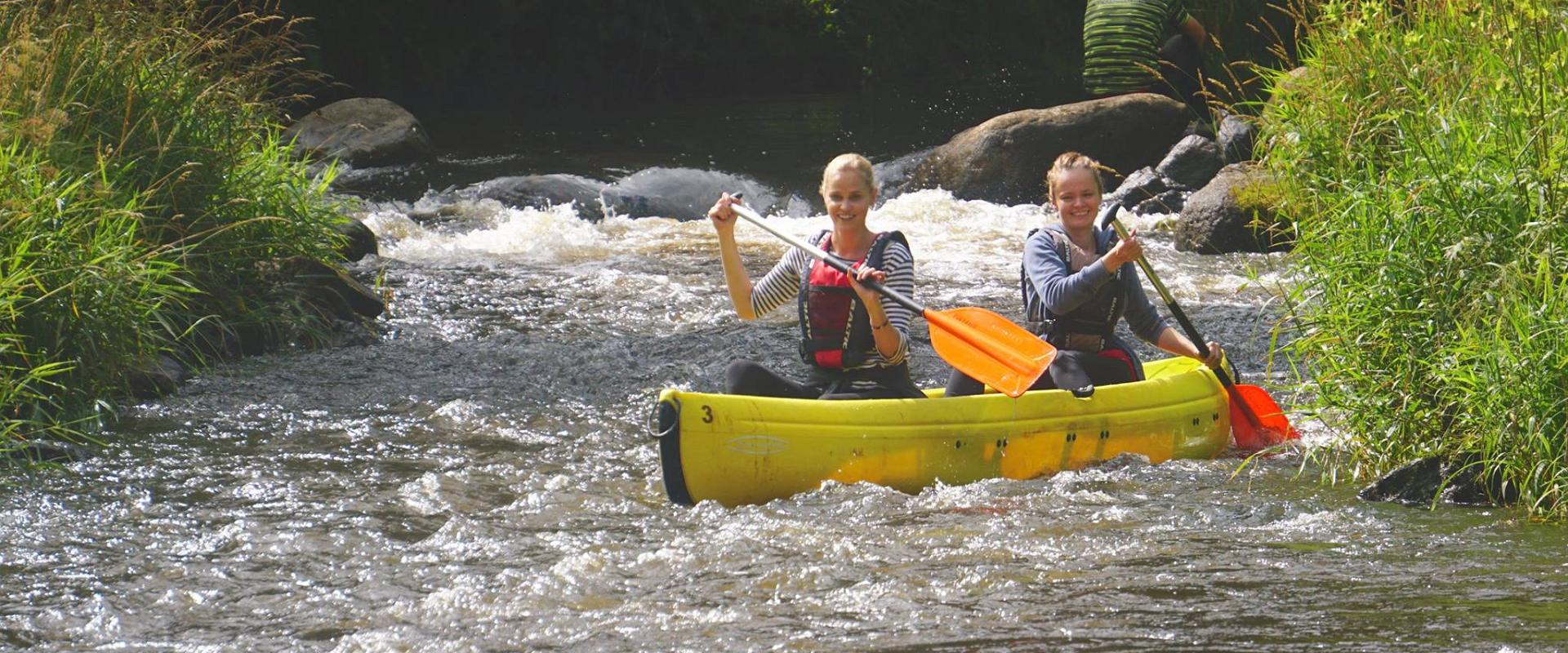 Canoeing and kayaking day trips on Ahja River