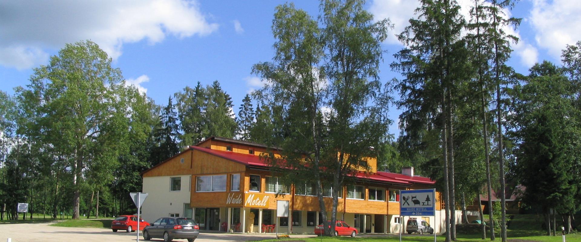 Caravanparkplatz des Waide Motels