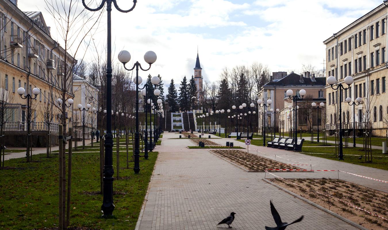 Meeres-Allee und Strandpromenade in Sillamäe