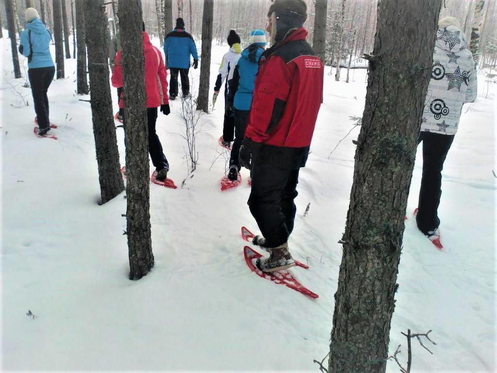 Moorschuhwanderung im Moor Meelva