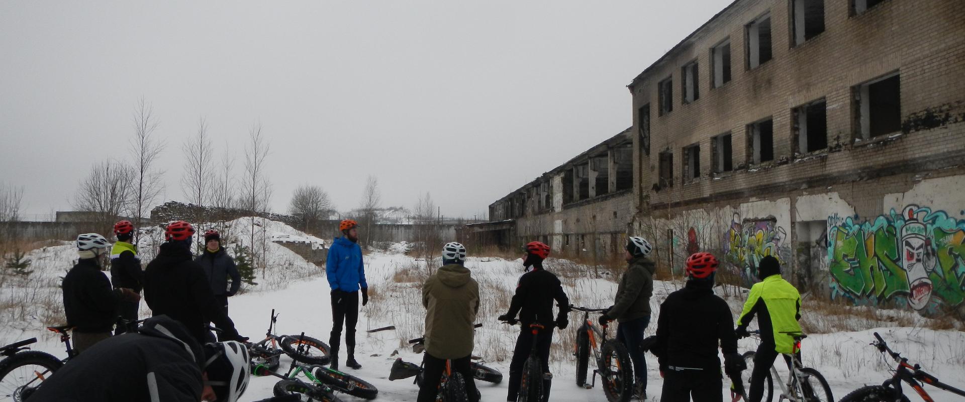 Discovering Rummu quarry on a fatbike