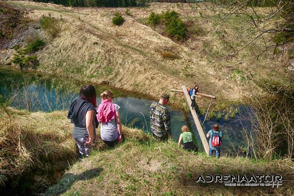 Adventure hike in Aidu quarry