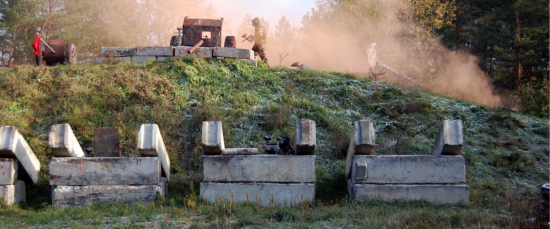 Paintball in einer alten sowjetischen Militäreinrichtung in Tallinn