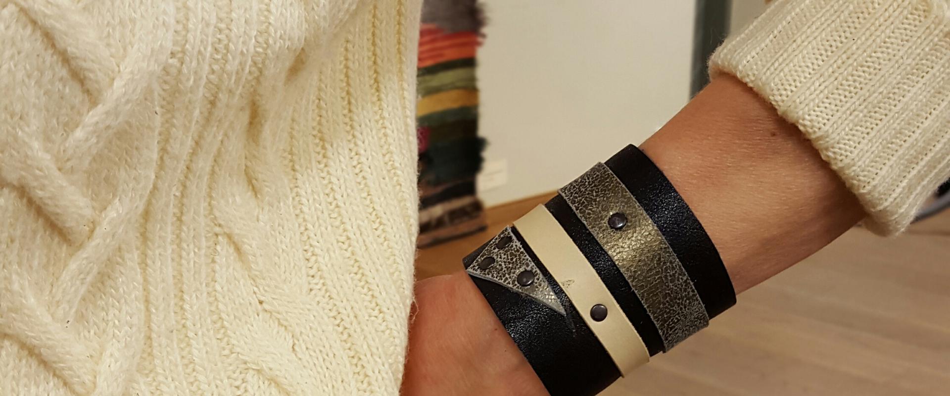 Nahast käevõru valmistamise töötuba