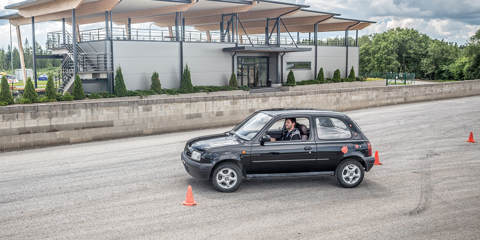 Take a trick car for a slalom ride at LaitseRallyPark!