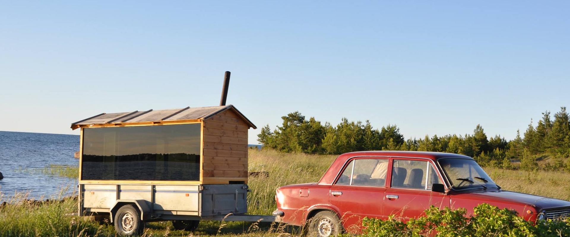 Anhängersauna auf der Insel Hiiumaa (dt. Dagö)