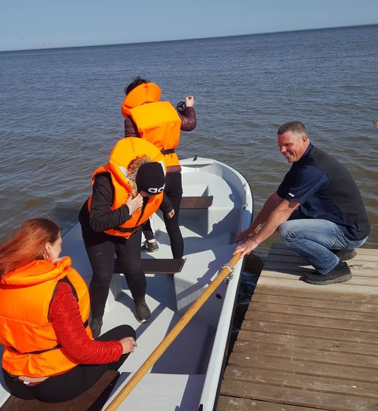 Tretboot- und Bootsverleih des Hofs Kapten