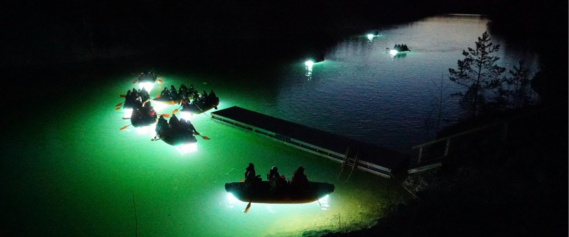 Light raft trip in Aidu fjords