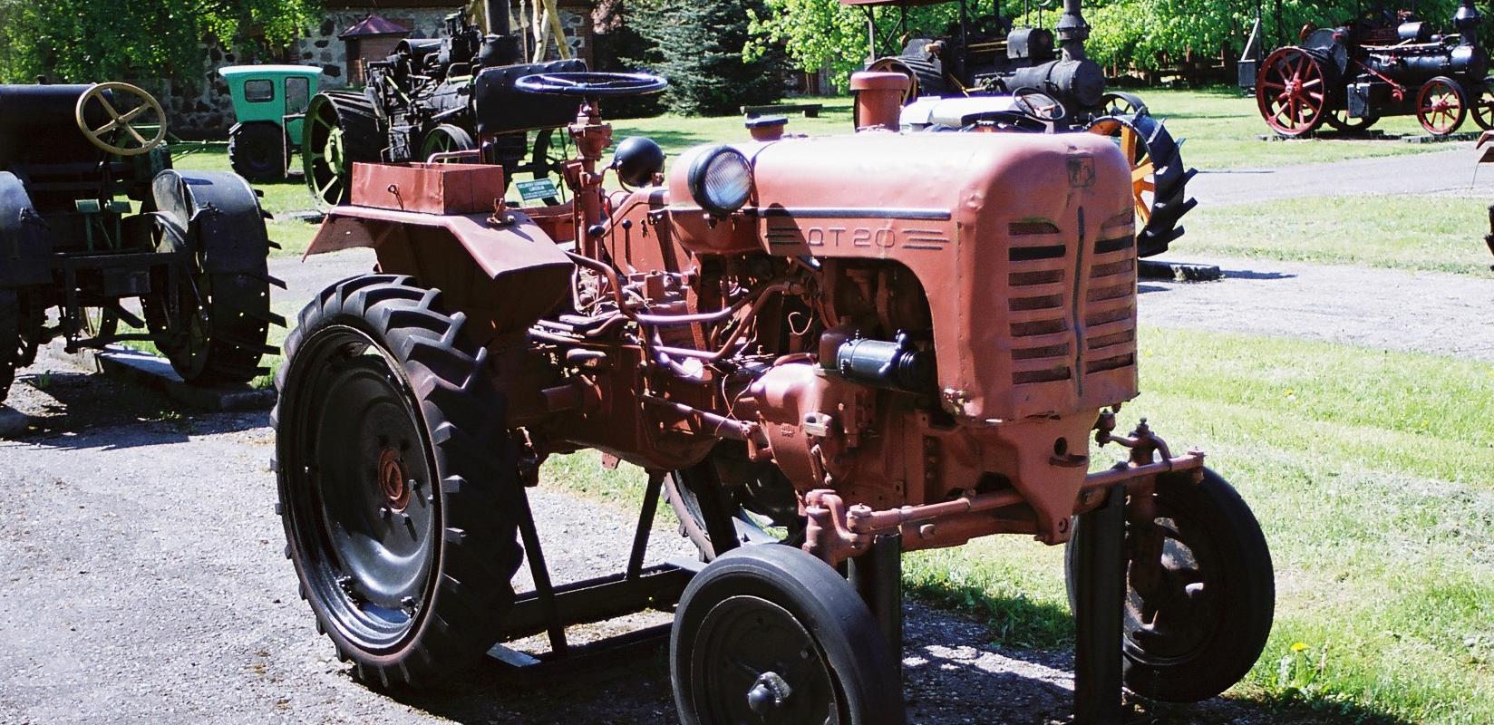 Estonian Agricultural Museum, exhibition of old tractors