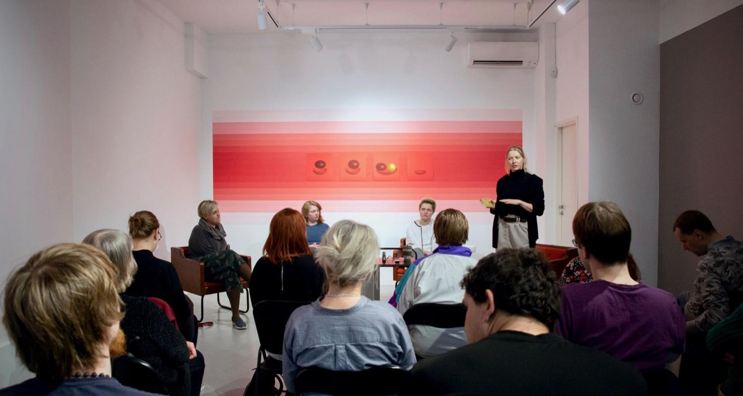 Event at the gallery on Ede Raadik's exhibition moderated by Piret Põldver