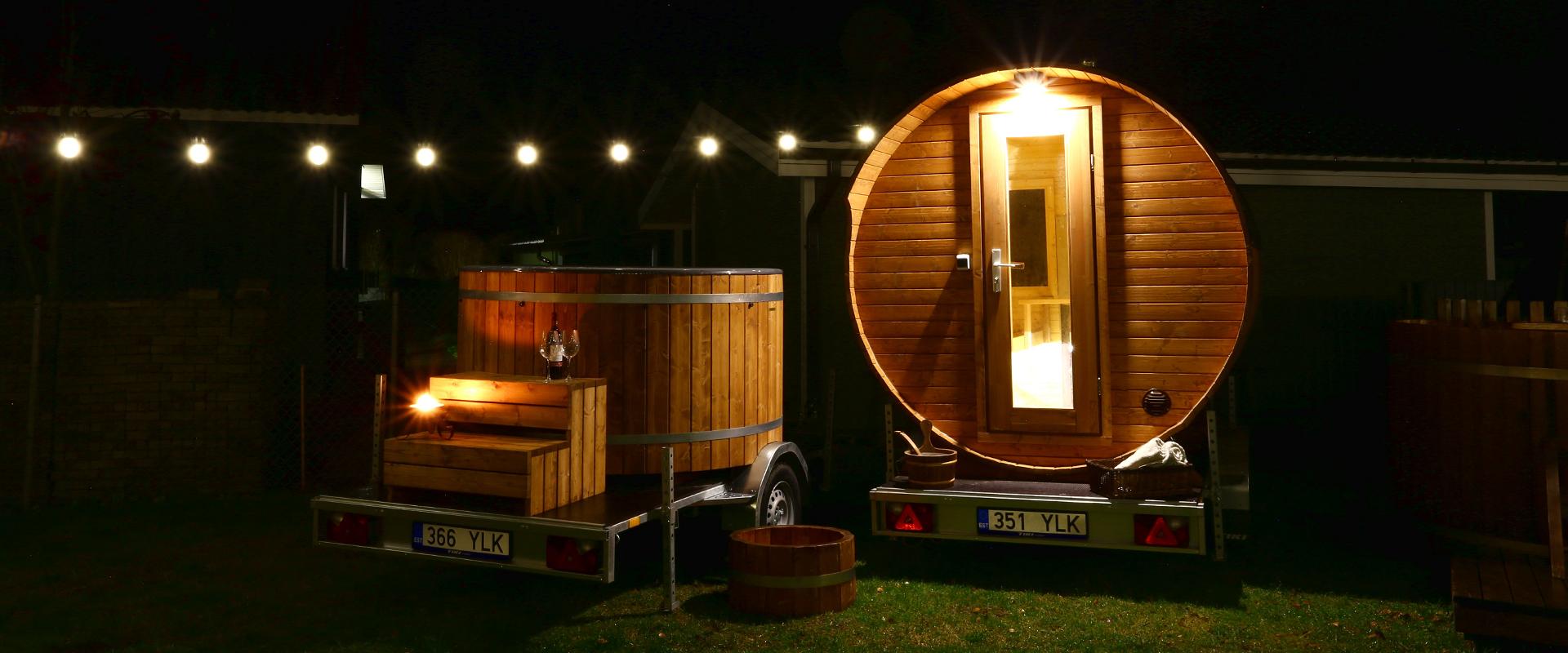 Trailer sauna and hot tub rental in Lääne County