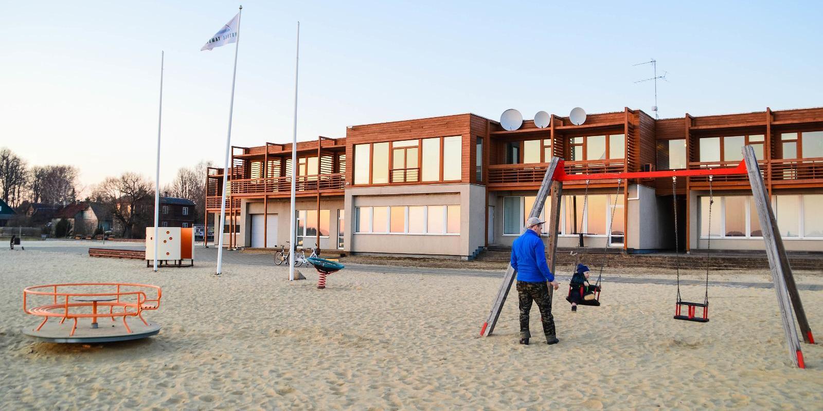 Der Spielplatz auf der Tamula Strandpromenade