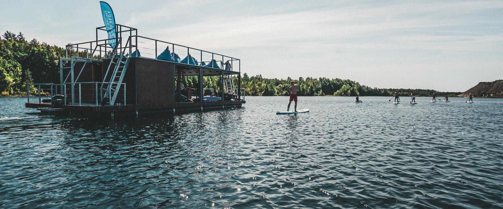 Canoe, raft and inflatable raft trips in Rummu quarry