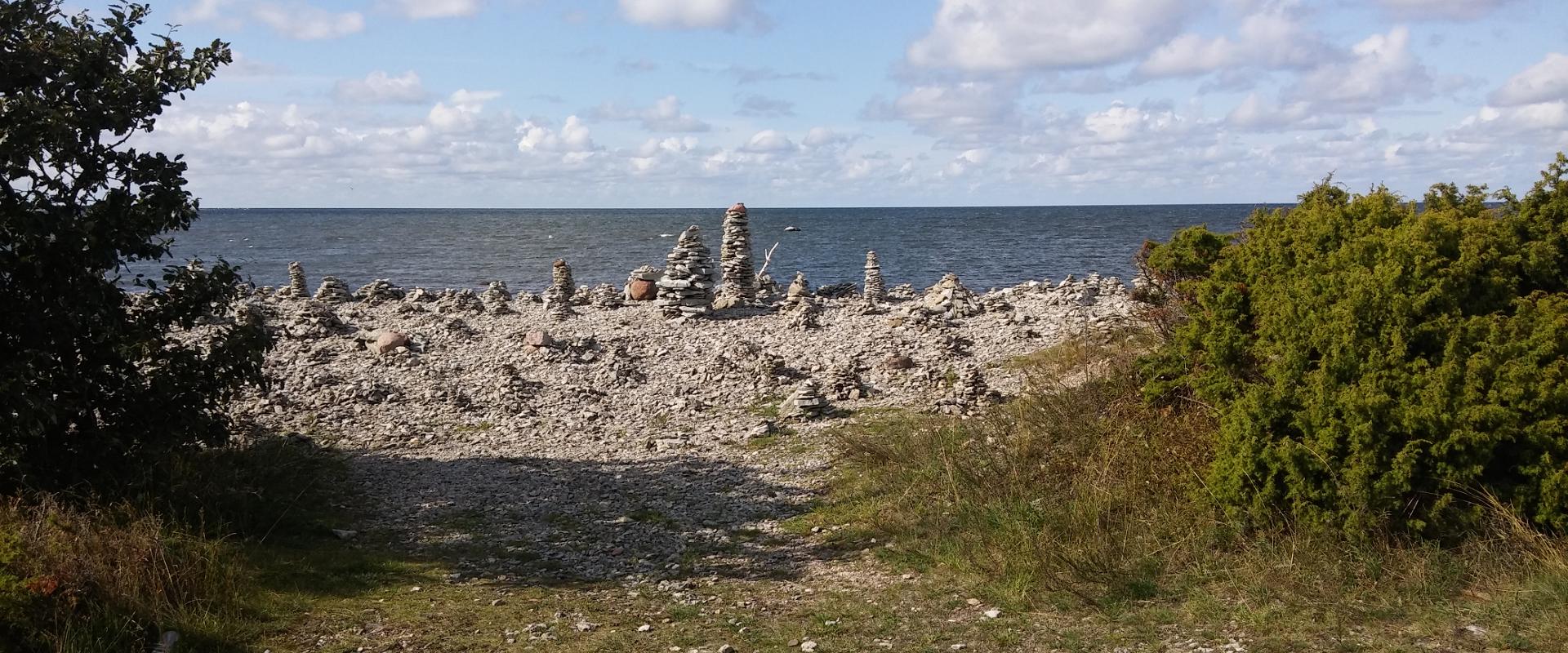 Ohessaare cliff and rock stacks