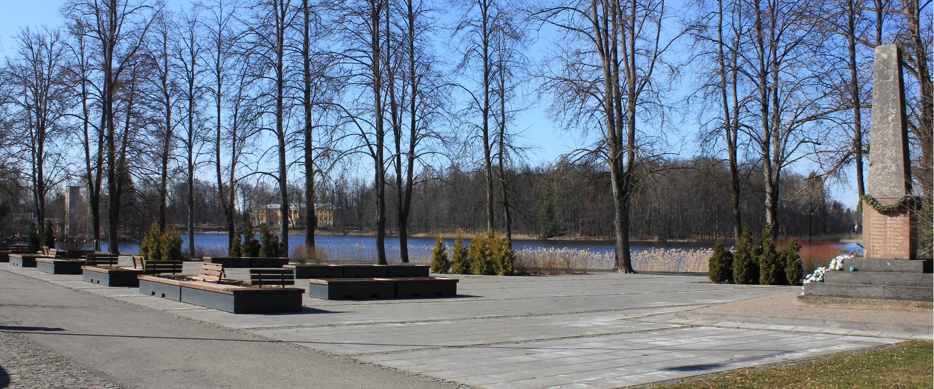 Monument Park (Ausamba park) in Räpina