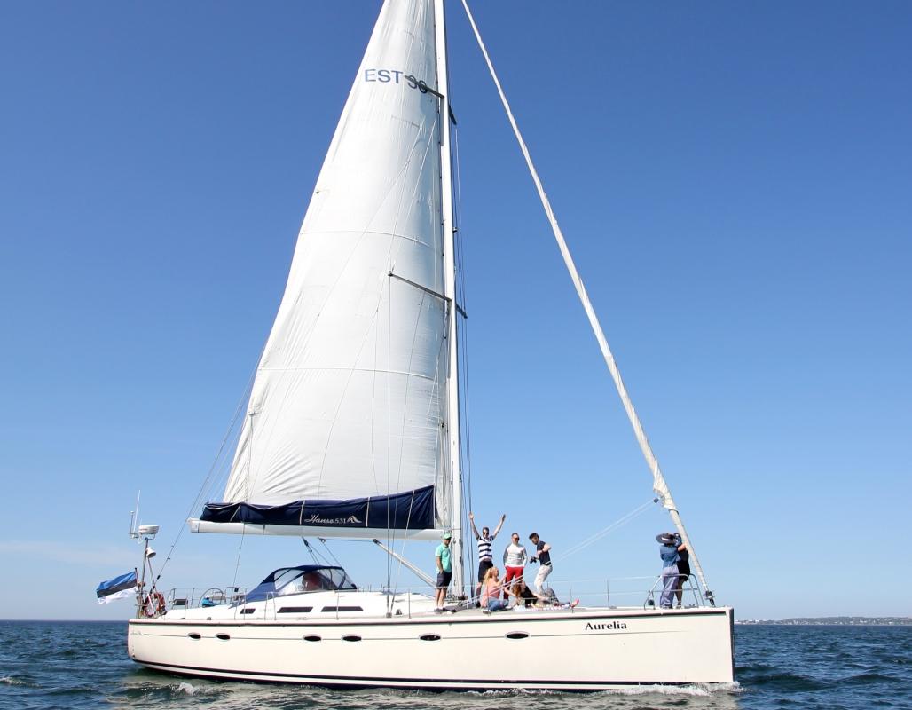 Sailing to Naissaar Island