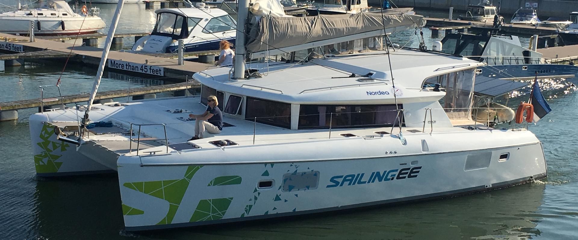 Sailing to Naissaar Island