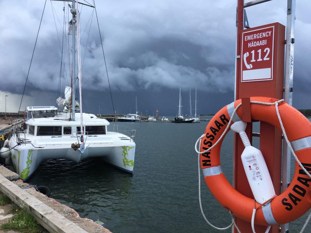 Sailing to Naissaar Island