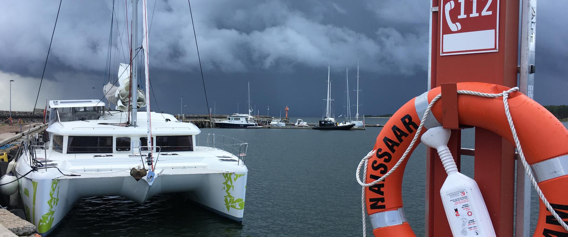 Sailing to Naissaar Island