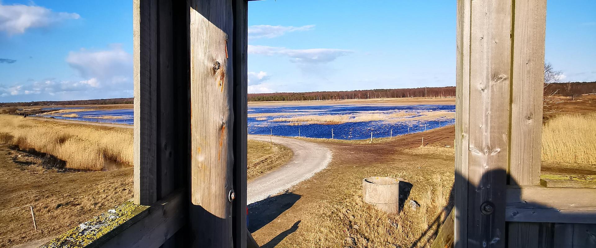 Birdwatching towers near the Pikla ponds