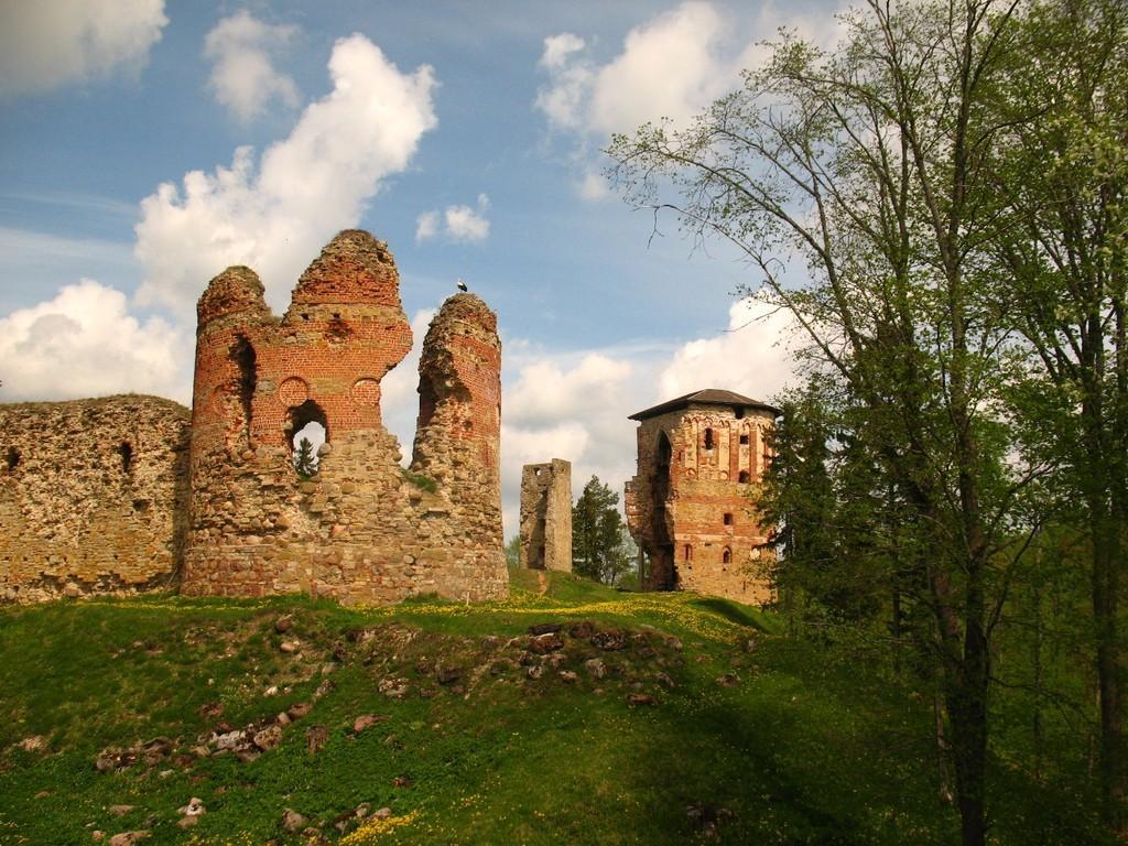 Ruinen der Bischofsburg von Vastseliina